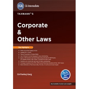 Taxmann's Corporate & Other Laws for CA Inter May 2022 Exam [New Syllabus] by CA. Pankaj Garg